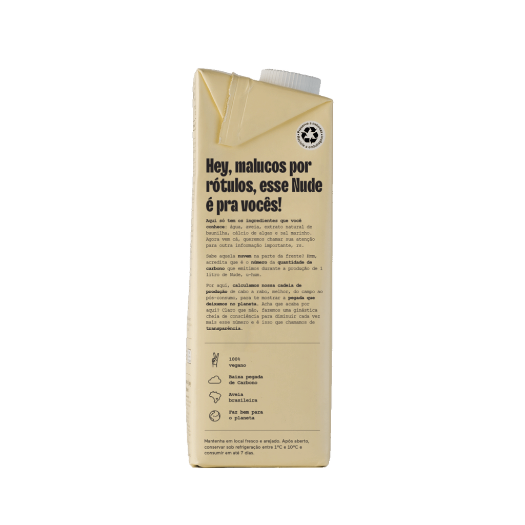 Nude Vainilla Bebida de de Avena 1L