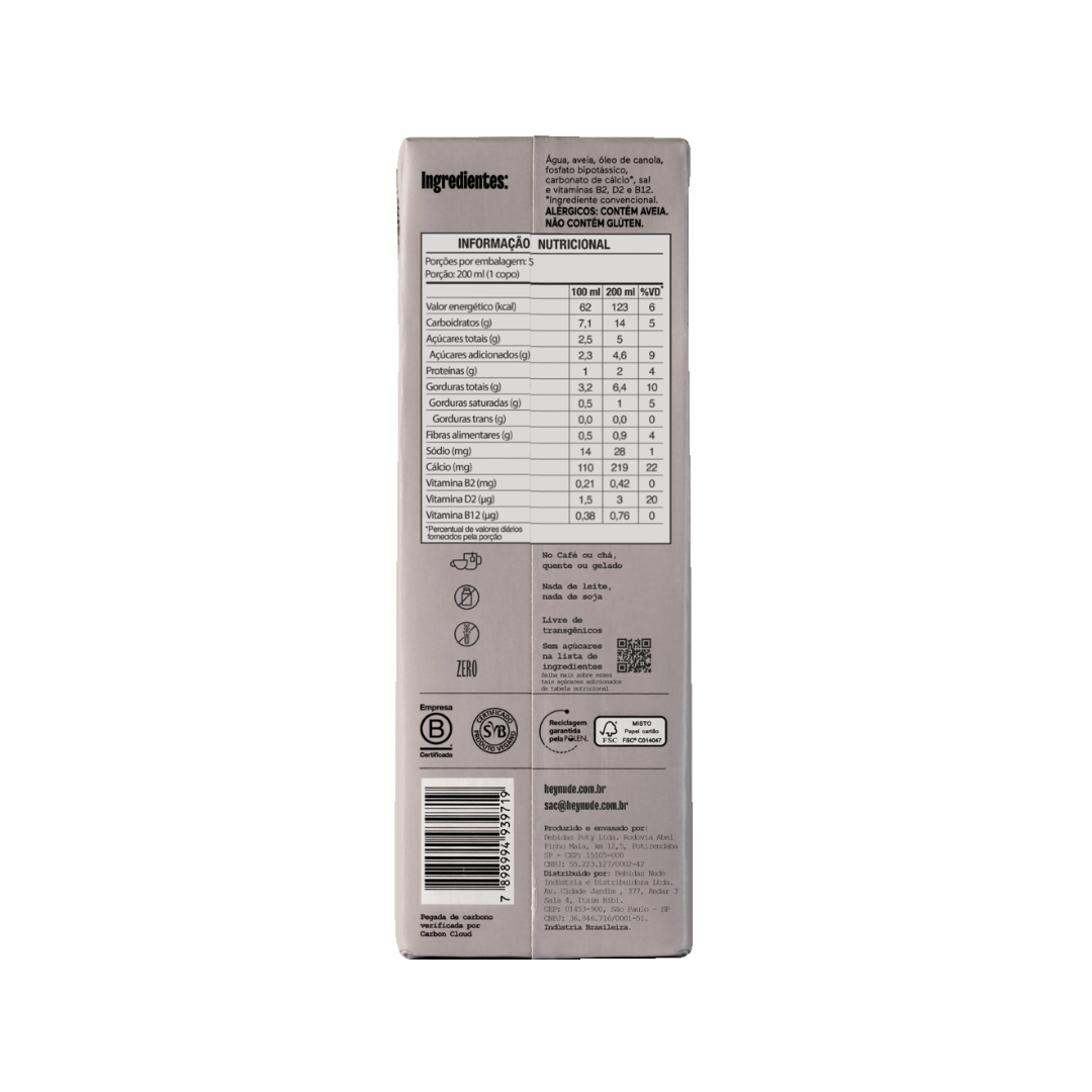 Nude vegetal de Avena (1 Litro)