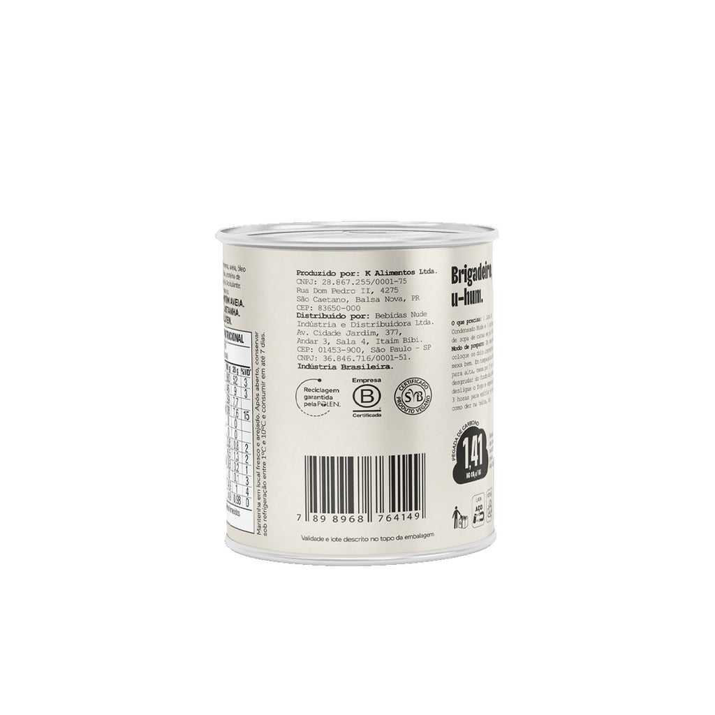 Nude Condensado de Avena Sin Glúten 330g